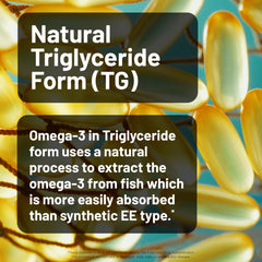 Two lemon-flavored NatureWise softgels shown for daily omega-3 intake