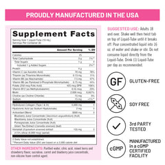 Close-up of NatureWise label showing 4000 mg Type I & III peptides.