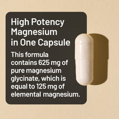 Close-up of NatureWise Magnesium Glycinate capsules highlighting high absorption.