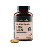 NatureWise Men's Multivitamin bottle front view for daily immune support.