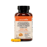 NatureWise turmeric-curcumin bottle emphasizes ultra-absorption for daily immune health.