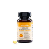 NatureWise vegan D3 + K2 bottle with olive oil for enhanced absorption and bone support