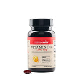 NatureWise Vitamin B12 softgel bottle showing energy support on the go