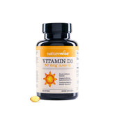 NatureWise Vitamin D3 2000iu bottle with label highlighting immune support.