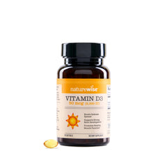 NatureWise Vitamin D3 olive oil bottle for immune support