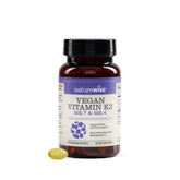 NatureWise Vitamin K2 bottle front view highlighting branding and packaging.