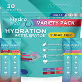 NatureWorks HydroMATE hydration sticks for quick, sugar-free hydration on the go.