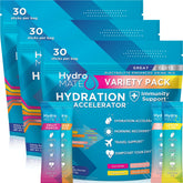 NatureWorks HydroMATE variety-pack front view for quick, convenient hydration on the go.