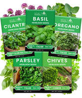 NatureZ Edge 5 Herb Seeds Variety Kit packaging for home gardeners.