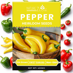 NatureZ Edge Sweet Banana pepper seeds yield mild, versatile harvests for meals