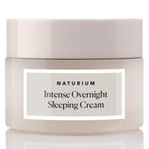 Naturium Intense Overnight Sleeping Cream bottle promises overnight hydration and a radiant morning glow.