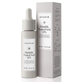 Naturium Mandelic Acid 12% bottle promotes gentle exfoliation for smoother skin.