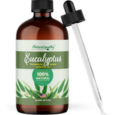 NATUROPATHY Eucalyptus essential oil bottle for aromatherapy use.