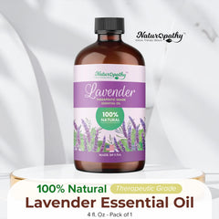 Naturopathy lavender oil dropper close-up for precise, mess-free dosing.