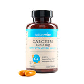 NatureWise calcium + D3 softgels bottle with high-purity formula for bone support