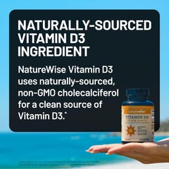 NSF-certified contents verify accuracy of NatureWise Vitamin D3.