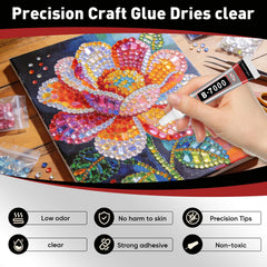 Navona B7000 glue dries crystal clear for seamless repairs and crafts.