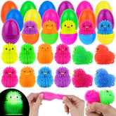 NAWITDA Easter egg with LED puffer ball ready for easy assembly and bright illumination.