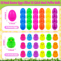 NAWITDA glow in the dark Easter eggs light up during hunts for added excitement.