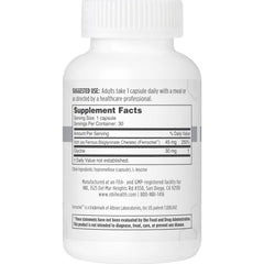 NBI FerroSolve capsules close-up highlighting 45 mg chelated iron for stomach-friendly supplementation.
