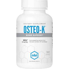 NBI Osteo-K bottle front view highlighting the bone support formula