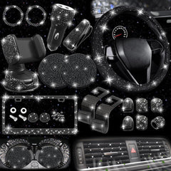 NBTEPEM bling steering wheel cover for luxurious grip and sparkle in the car interior
