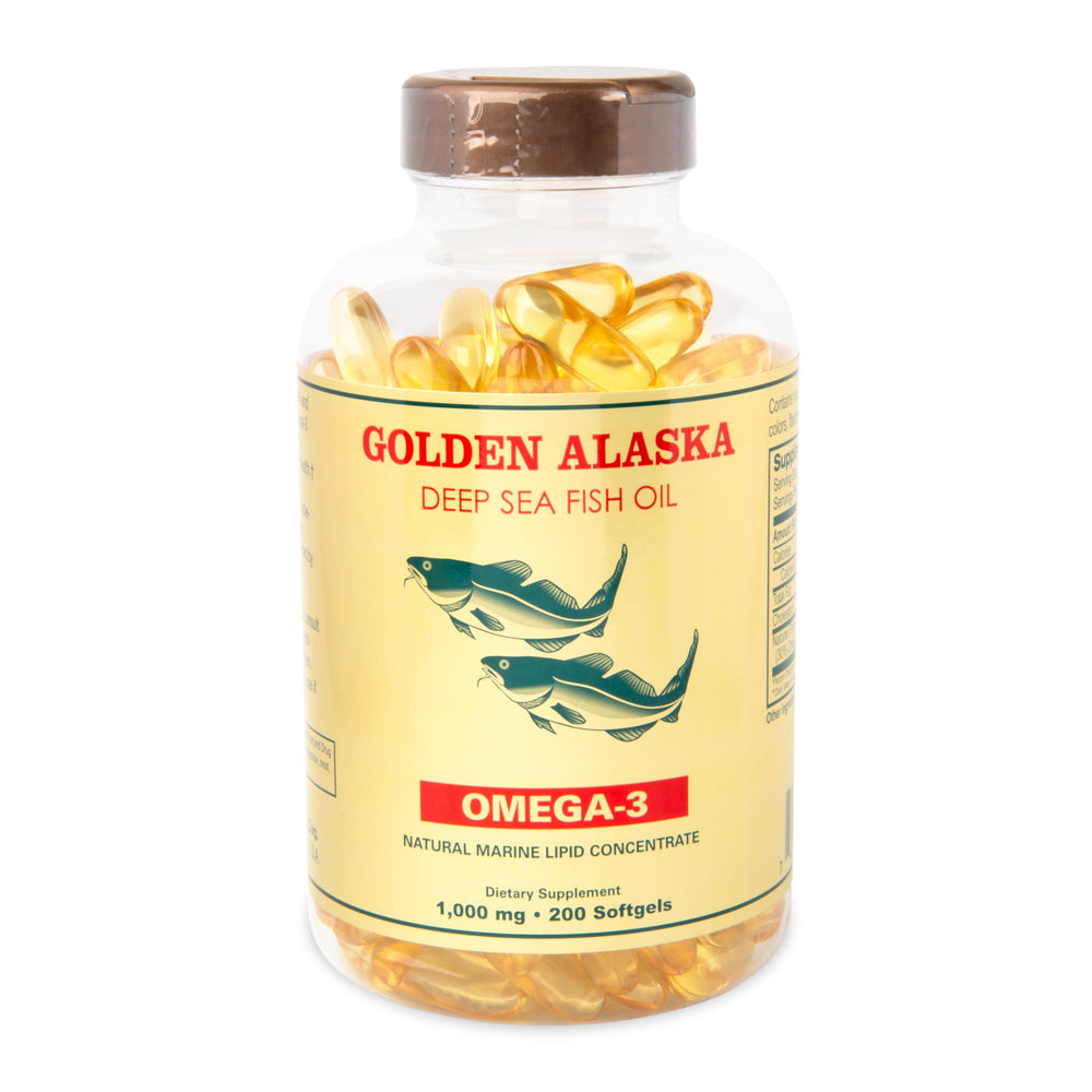 NCB Omega-3 Alaska Deep Sea Fish Oil bottle for daily omega-3 intake with meals
