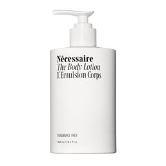Nécessaire fragrance-free body lotion bottle pump for easy daily use.