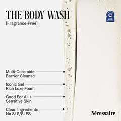 Nécessaire niacinamide-ceramides closeup emphasizes barrier-friendly ingredients.