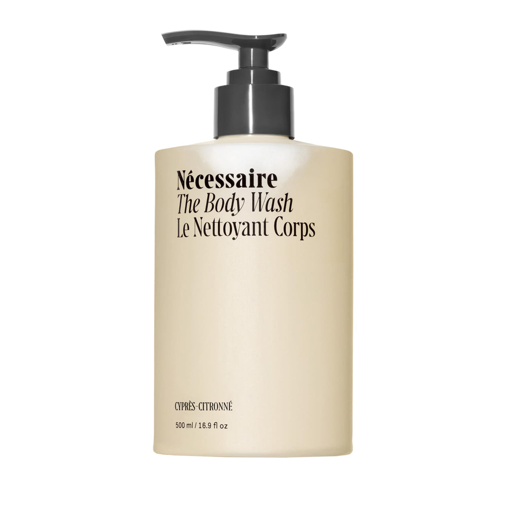 Nécessaire Cypress-Citrus bottle front with refreshing citrus scent.