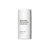 Nécessaire fragrance-free deodorant bottle shows fragrance-free formula for sensitive skin.