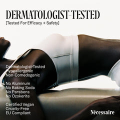 Mandelic acid ingredient focus in Nécessaire deodorant for gentle odor management.