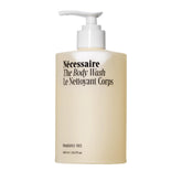 Nécessaire fragrance-free body wash bottle for gentle sensitive-skin cleansing.