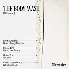 Nécessaire Olibanum fragrance swirls illustrate warm, inviting scent in daily use.