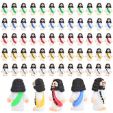 Nedeqi little Jesus figure in green, a vibrant faith token for Easter eggs.