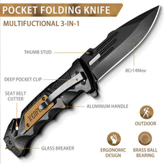 NedFoss DA75 ergonomic handle with G10 and aluminum for a comfortable grip