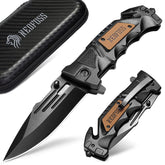 NedFoss DA75 blade detail showing a sharp edge for camping tasks
