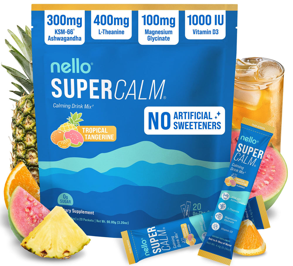 Nello SuperCalm tropical Tangerine canister for easy daily use