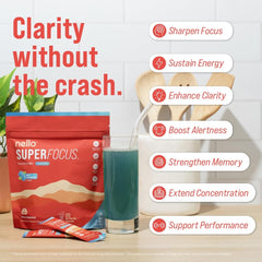 Nello Superfocus ingredient lineup highlights GeniusPure Alpha GPC and L-Theanine.