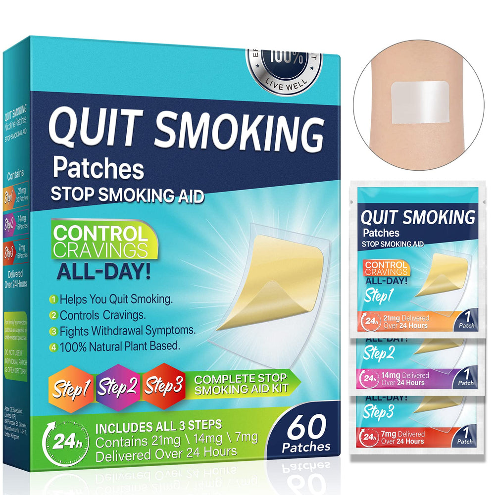 NenMaoKeNu quit patch 60-count pack shown for a complete quit plan.