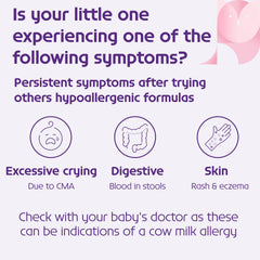Neocate Infant DHA and ARA nutrition information indicate development support possibilities.