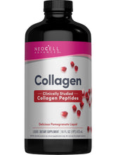 NeoCell Advanced liquid collagen bottle with pomegranate for daily routine and skin vitality