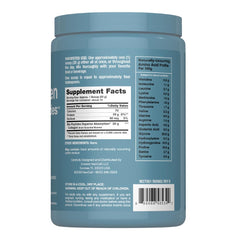 NeoCell collagen bio-peptides being poured into tea for smooth mixing
