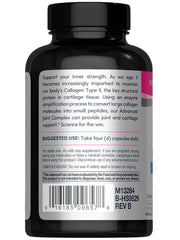 NeoCell Joint Complex bottle close-up featuring collagen type 2 for connective tissue support.