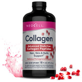 NeoCell Liquid Collagen bottle with pomegranate for skin and joints.