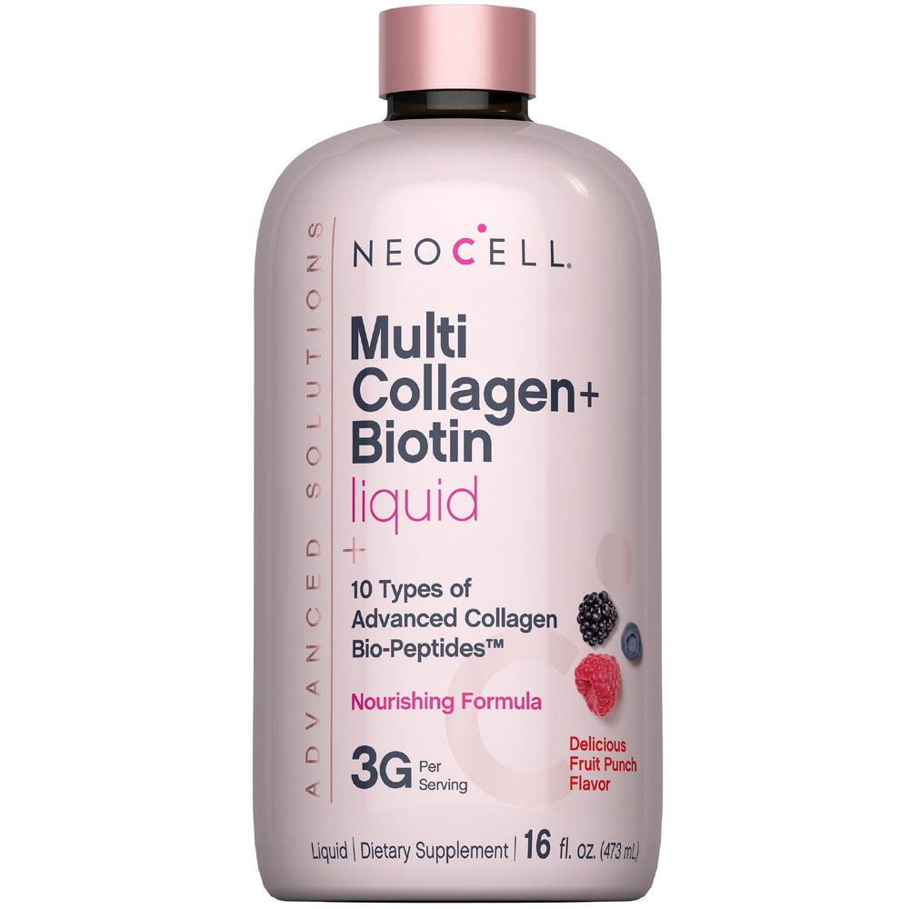 NeoCell Liquid Multi Collagen bottle ready for daily beauty support.