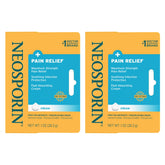 Neosporin Pain Relief Cream tube front view demonstrating dual action wound care