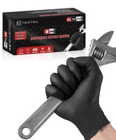 NEOTRIL 8-mil nitrile gloves with diamond texture for secure grip during messy tasks.