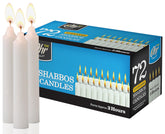 Ner Mitzvah Shabbat candles with a steady 3-hour burn for Shabbos.