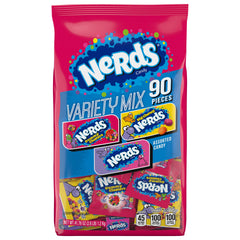 Nerds Variety Mix 90 pouches for on the go snacking
